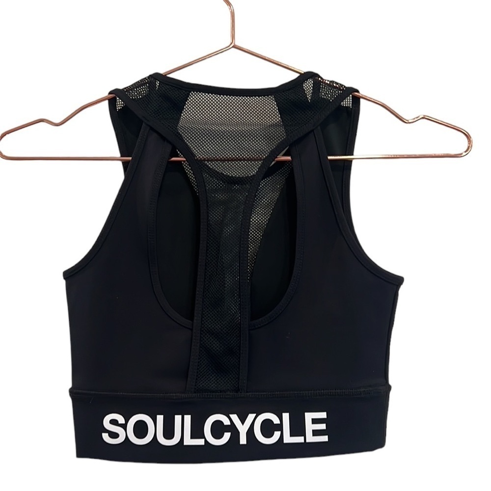 Soul Cycle black sports bra.  Size Extra Small